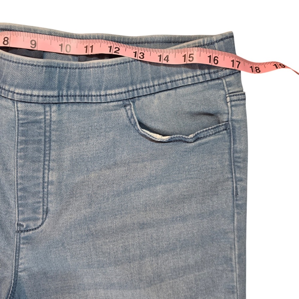 Pure Jill Denim Women Light Wash Wide Leg Pull On Jeans Size Medium M Blue - Picture 3 of 8